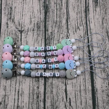 Personalized Name Handmade Pacifier Clips Holder Chain Silicone Pacifier Chains Cute frogr Baby Teether Teething Chain
Personalized Name Handmade Pacifier Clips Holder Chain Silicone Pacifier Chains Cute frogr Baby Teether Teething Chain