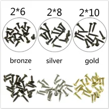 200pcs 2*5 2*6 2*8 2*10 Silver Gold Bronze Phillip Flat Self-tapping Screws Wooden Box Case Screws Fasteners Screw Cross Screw
200pcs 2*5 2*6 2*8 2*10 Silver Gold Bronze Phillip Flat Self-tapping Screws Wooden Box Case Screws Fasteners Screw Cross Screw