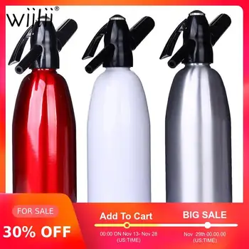 Manual 1L Soda Siphon CO2 Dispenser WATER Bubble Generator Cool Drink Cocktail Soda Machine Aluminum Bar DIY Soda Maker
Manual 1L Soda Siphon CO2 Dispenser WATER Bubble Generator Cool Drink Cocktail Soda Machine Aluminum Bar DIY Soda Maker