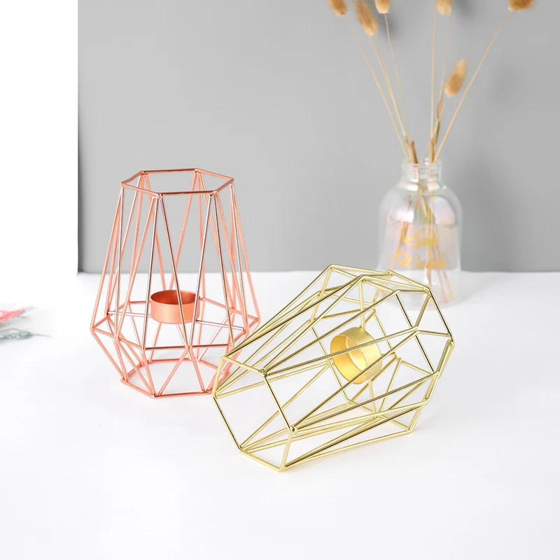 Nordic Wrought Iron Candlestick Golden Geometric Candle Holder Light Luxury Crafts Table Decoration Home Candle Rack Accessories
Nordic Wrought Iron Candlestick Golden Geometric Candle Holder Light Luxury Crafts Table Decoration Home Candle Rack Accessories