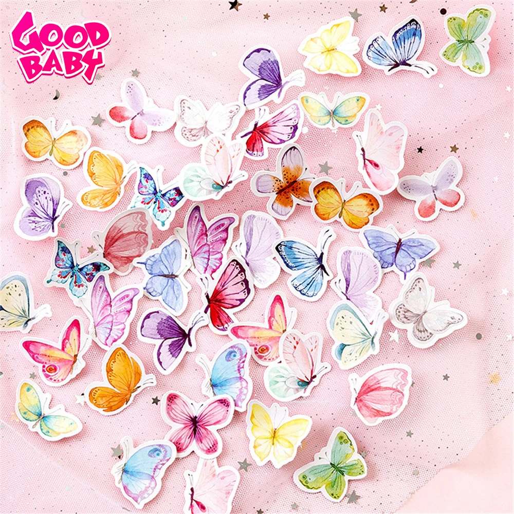 46pcs/lot Lovely Stickers Butterfly Pattern Set Decorative Stationery Craft Stickers Scrapbooking Diy Diary Album Stick Label
46pcs/lot Lovely Stickers Butterfly Pattern Set Decorative Stationery Craft Stickers Scrapbooking Diy Diary Album Stick Label