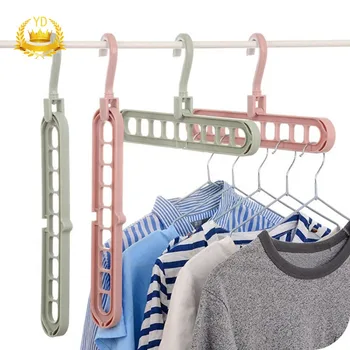 9-hole Clothes Hanger Organizer Space Saving Hanger Multi-function Folding Magic Hanger Drying Racks Scarf Clothes Storage YDHS 
9-hole Clothes Hanger Organizer Space Saving Hanger Multi-function Folding Magic Hanger Drying Racks Scarf Clothes Storage YDHS