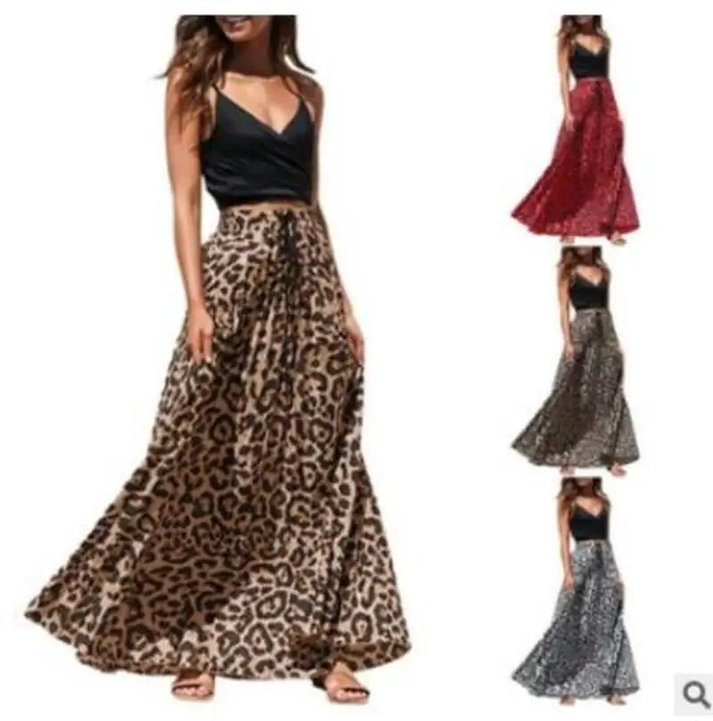2019 TOP Womens Leopard Print Long Drawstring Pleated High Waisted Bohemian Maxi Skirt diy Casual Solid Asymmetrical skirts -82
2019 TOP Womens Leopard Print Long Drawstring Pleated High Waisted Bohemian Maxi Skirt diy Casual Solid Asymmetrical skirts -82