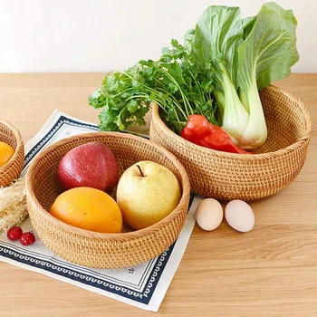 Wicker Basket Handmade Rattan Baskets for Storage Display Gifts,Bread Baskets for Serving,Fruit Holder (Set of 3-Size)
Wicker Basket Handmade Rattan Baskets for Storage Display Gifts,Bread Baskets for Serving,Fruit Holder (Set of 3-Size)