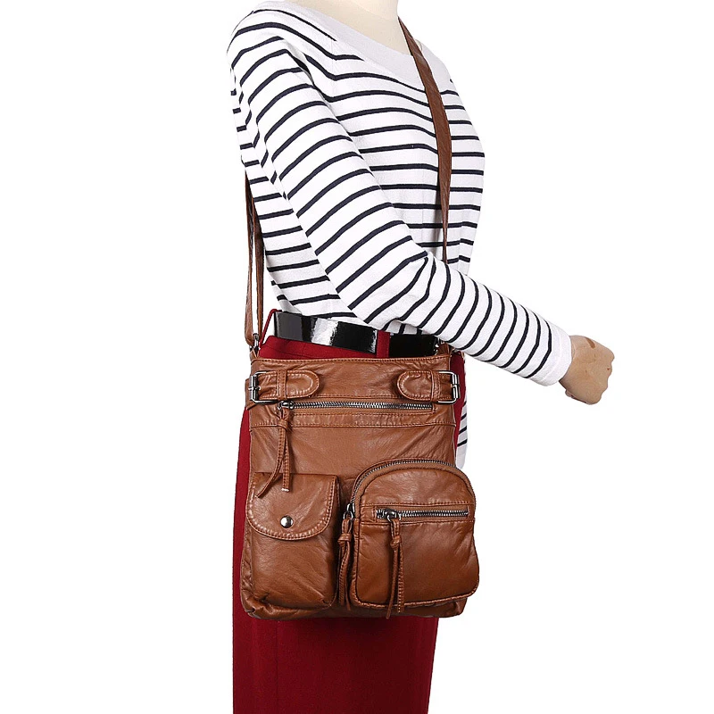 2019 Brand High Quality Small Messenger Bags Women Very Soft Washed PU Leather Top Belt Crossbody Bag Vintage purses
2019 Brand High Quality Small Messenger Bags Women Very Soft Washed PU Leather Top Belt Crossbody Bag Vintage purses