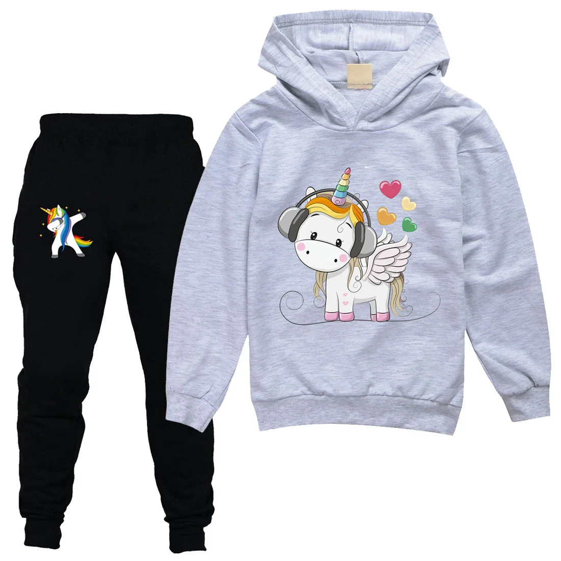 Unicorn children sweater + casual pants suit Unicorn children sweater + casual pants suit