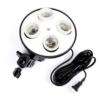 Four E27 4 in1 Socket Photo Video Studio Lamp Light Bulb Umbrella Bracket Holder Lamp Holder Converter 
Four E27 4 in1 Socket Photo Video Studio Lamp Light Bulb Umbrella Bracket Holder Lamp Holder Converter