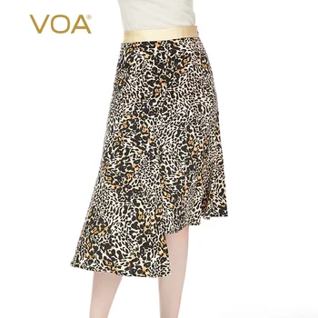 VOA Satin Leopard Print Silk Contrasting Color Stitching Side Zipper Asymmetric High and Low Hem Sexy Skirt CX78
VOA Satin Leopard Print Silk Contrasting Color Stitching Side Zipper Asymmetric High and Low Hem Sexy Skirt CX78