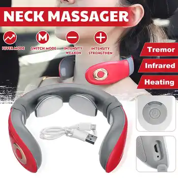 Wireless Neck Massager Cervical Infrared Heating Vibration Massage Relax Machine 3 Massage Modes 15 Intensities USB Charging
Wireless Neck Massager Cervical Infrared Heating Vibration Massage Relax Machine 3 Massage Modes 15 Intensities USB Charging