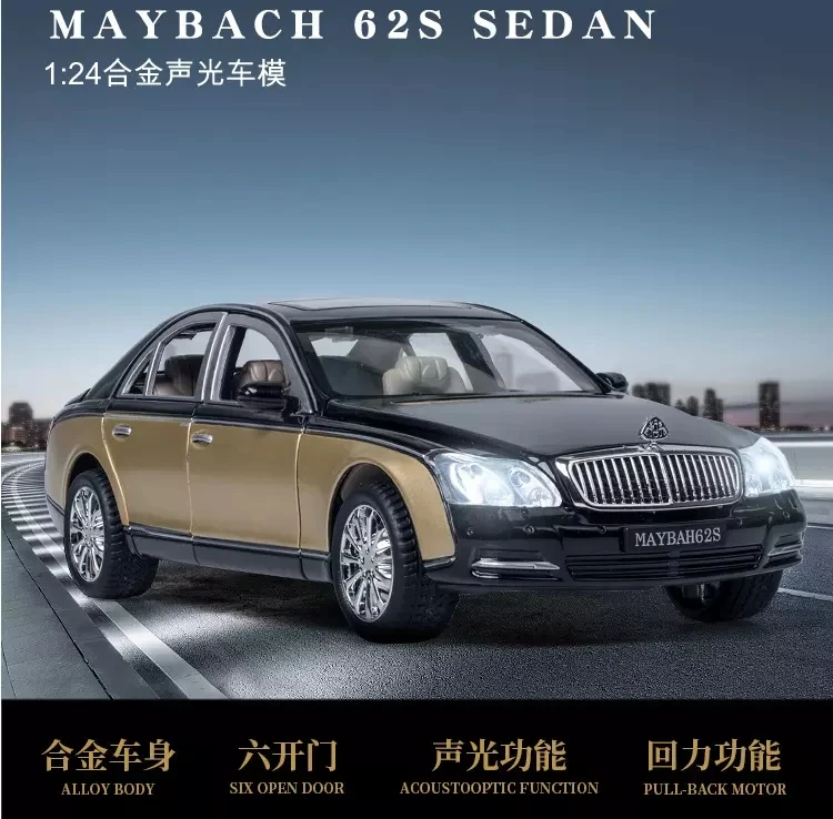 Модель автомобиля Maybach BENZ 62S Расширенная, опто-Акустический возвратный автомобиль, 6 открывающихся дверей, детская игрушка, подарок для мальчика,
Модель автомобиля Maybach BENZ 62S Расширенная, опто-Акустический возвратный автомобиль, 6 открывающихся дверей, детская игрушка, подарок для мальчика,
