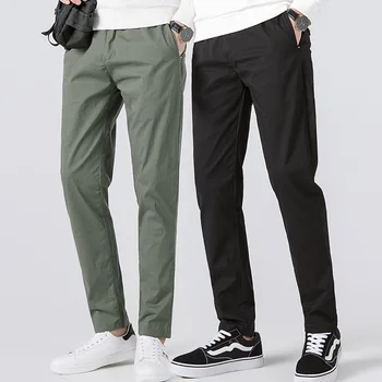 Casual Pants Men Straight Trousers Solid Color All-Match 2020 Hot Selling Fashion Simplicity Comfortable
Casual Pants Men Straight Trousers Solid Color All-Match 2020 Hot Selling Fashion Simplicity Comfortable