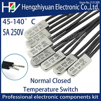 KSD9700 250V 5A 45C 50C 55C 60C 65C 70C 75C 80C 85C 90C 95C 100C 105C 110C 115C 125C 140C N/C Thermostat Thermal Protector fuses
KSD9700 250V 5A 45C 50C 55C 60C 65C 70C 75C 80C 85C 90C 95C 100C 105C 110C 115C 125C 140C N/C Thermostat Thermal Protector fuses