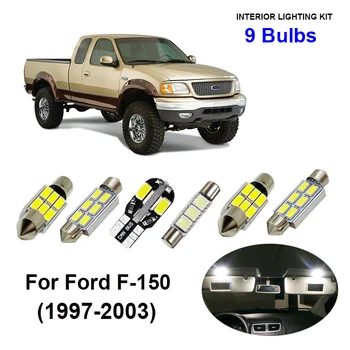 9pcs White Car Accessories LED Interior Light Bulbs Kit For 1997-2003 Ford F-150 F150 Map Dome Door License Plate Lamp
9pcs White Car Accessories LED Interior Light Bulbs Kit For 1997-2003 Ford F-150 F150 Map Dome Door License Plate Lamp