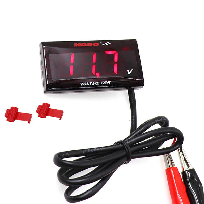 Car Motorcycle Voltage Meter DC 6.0~19.9V Koso Mini Voltmeter Gauge Digital LED Volt Tester Panel for Yamaha NMAX Kawasaki BMW
Car Motorcycle Voltage Meter DC 6.0~19.9V Koso Mini Voltmeter Gauge Digital LED Volt Tester Panel for Yamaha NMAX Kawasaki BMW