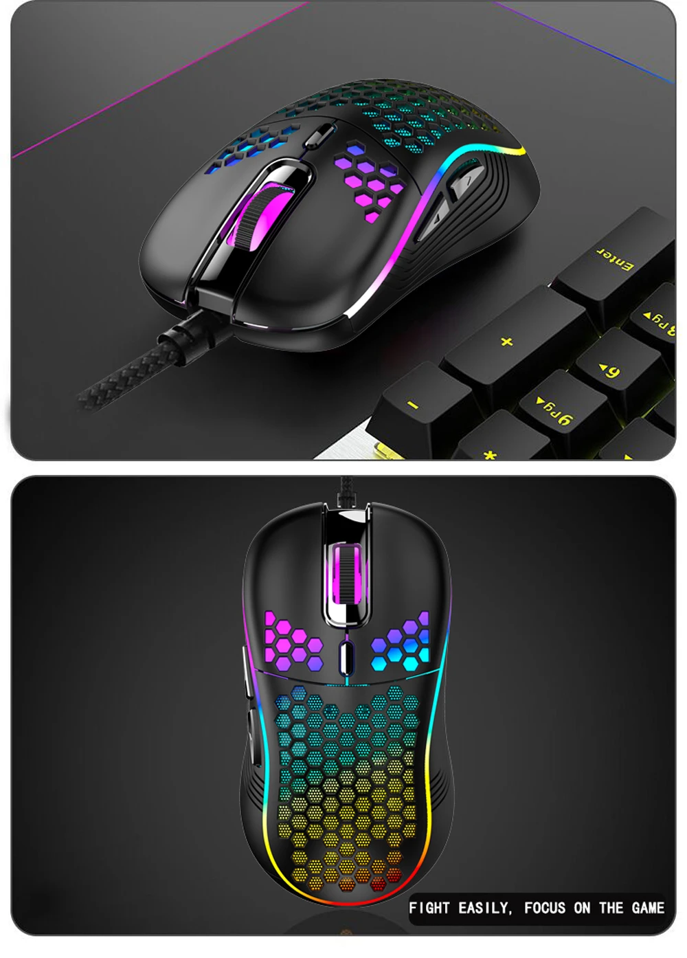 Shop Generic Gaming Mouse Gamer USB Wired Mice Backlight 6 Keys Mouse