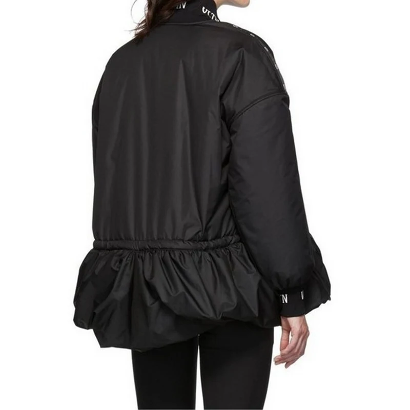 GALCAUR Korean Women's Jacket Stand Collar Long Sleeve Zipper Pocket Oversized Female Jackets Autumn Fashion New Clothing 2019 (4).jpg