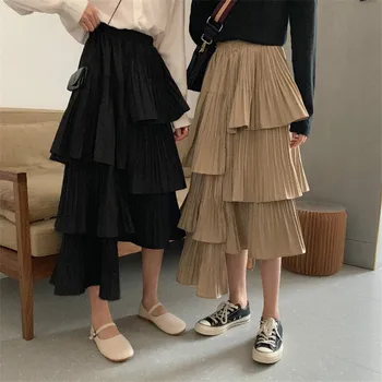 Hirigin New Girl Long Skirts New Pure Color Spring Summer Fashion Ruffles Irregular Skirt High Elastic Waist Pleated Loose Skirt
Hirigin New Girl Long Skirts New Pure Color Spring Summer Fashion Ruffles Irregular Skirt High Elastic Waist Pleated Loose Skirt