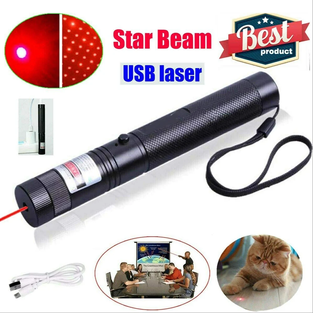 High Power USB Laser Pointer Pen Sight Laser 5MW Powerful Green Red Laser Device Survival Tool Beam Light +18650 battery
High Power USB Laser Pointer Pen Sight Laser 5MW Powerful Green Red Laser Device Survival Tool Beam Light +18650 battery