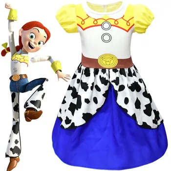 Movie Toy Story 4 Cowgirl Costume New Jessie Dress Uniform Kids Girl Dance Party Toddler Dresses for Halloween C30448CH
Movie Toy Story 4 Cowgirl Costume New Jessie Dress Uniform Kids Girl Dance Party Toddler Dresses for Halloween C30448CH