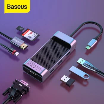 Baseus Multi USB C HUB to HDMI USB 3.0 SD TF Card Reader VGA Adapter USB Splitter for MacBook Pro Air Type C Charging USB C Dock
Baseus Multi USB C HUB to HDMI USB 3.0 SD TF Card Reader VGA Adapter USB Splitter for MacBook Pro Air Type C Charging USB C Dock