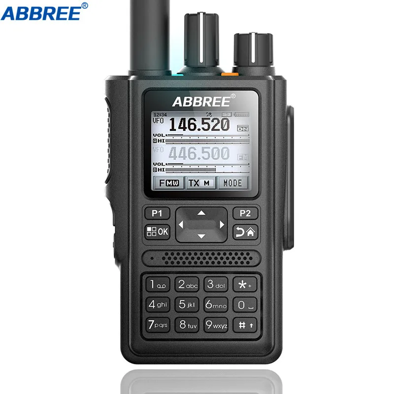 ABBREE AR-F8 GPS 6 Bands(136-520MHz) 8W 999CH Multi-functional VOX DTMF SOS LCD Color Amateur Ham Two Way Radio Walkie Talkie
ABBREE AR-F8 GPS 6 Bands(136-520MHz) 8W 999CH Multi-functional VOX DTMF SOS LCD Color Amateur Ham Two Way Radio Walkie Talkie