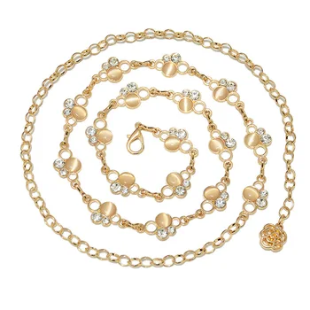 Crystal Inlaid Mickey Head Decorative Metal Waist Chain Ladies Korean Version of Simple Diamond Chain Belt
Crystal Inlaid Mickey Head Decorative Metal Waist Chain Ladies Korean Version of Simple Diamond Chain Belt