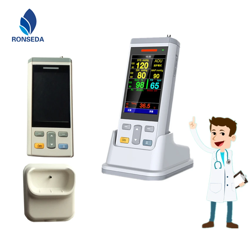 100% New Smallest and Exquisite handheld 3.5inch Portable Vital Sign Monitor Patient Monitor with Spo2,TEMP,NIBP 3 Parameters 
100% New Smallest and Exquisite handheld 3.5inch Portable Vital Sign Monitor Patient Monitor with Spo2,TEMP,NIBP 3 Parameters