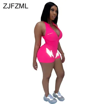2020 High Elastic Summer One Piece Overall Women Zipper Up Sleeveless Bandage Jumpsuit Hip Hop Lightning Letter Print Playsuits
2020 High Elastic Summer One Piece Overall Women Zipper Up Sleeveless Bandage Jumpsuit Hip Hop Lightning Letter Print Playsuits