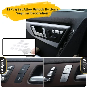 Alloy Memory Unlock Buttons Sequins Auto Car Sticker for Mercedes Benz C E Class W204 W212 Car Accessories GLK CLA CLS ML GL
Alloy Memory Unlock Buttons Sequins Auto Car Sticker for Mercedes Benz C E Class W204 W212 Car Accessories GLK CLA CLS ML GL