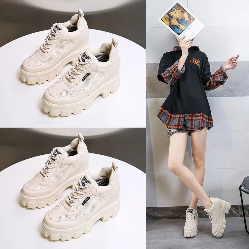 Spring and summer 2020 new breathable platform mesh shoes all-match old shoes women's fashion lace-up casual sneakers X360
Spring and summer 2020 new breathable platform mesh shoes all-match old shoes women's fashion lace-up casual sneakers X360