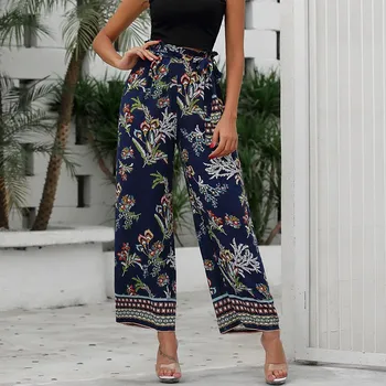 KANCOOLD pants Women's Casual Floral Print Loose Straight Long Pants Sashes High Waist fashion new women pants 2019DEC25
KANCOOLD pants Women's Casual Floral Print Loose Straight Long Pants Sashes High Waist fashion new women pants 2019DEC25