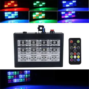 Remote Control White/RGB Strobe Stage Lighting Effect Disco DJ Bar Holiday Party light 12 LED Christmas FlashSound Active Light
Remote Control White/RGB Strobe Stage Lighting Effect Disco DJ Bar Holiday Party light 12 LED Christmas FlashSound Active Light
