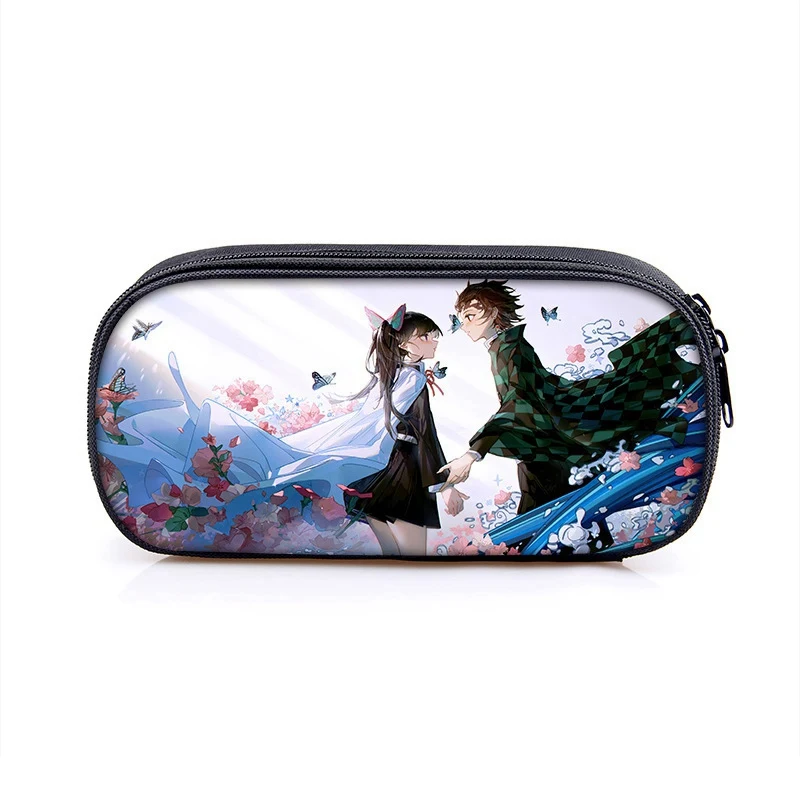 

Pencilcase Pen Marker Bag Storage Pouch Anime Demon Slayer: Kimetsu No Yaiba Kamado Nezuko Student Pencil Stationery 1pcs