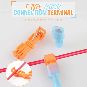 30PCS T Type Quick Connection Terminal Non-destructive Sub-connector For 1.5-2.5 Hard Wire
30PCS T Type Quick Connection Terminal Non-destructive Sub-connector For 1.5-2.5 Hard Wire