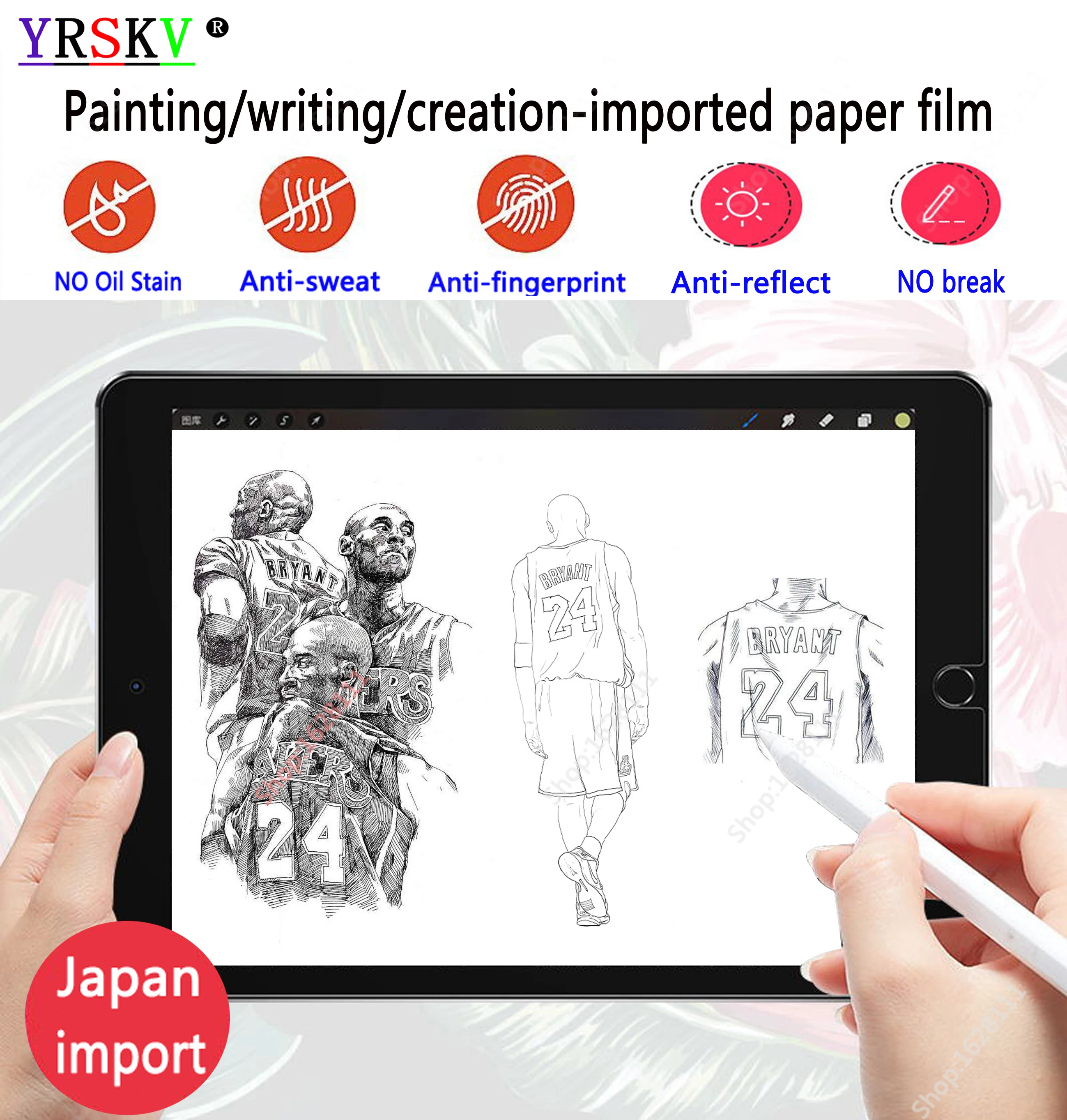 Paper Protector Film Matte PET Anti Glare Painting 2020 For iPad Air 4 3 2 1,Pro 12.9,11,10.9,10.5,10.2,9.7,7.9 inch Mini Screen
Paper Protector Film Matte PET Anti Glare Painting 2020 For iPad Air 4 3 2 1,Pro 12.9,11,10.9,10.5,10.2,9.7,7.9 inch Mini Screen
