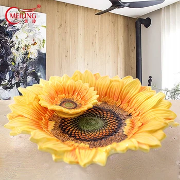 2-layer Sunflower Plates Underglaze Ceramic Decorative Plate Handpainted Craft Wedding Home Gifts Fruit Cake Dessert Plate Dish
2-layer Sunflower Plates Underglaze Ceramic Decorative Plate Handpainted Craft Wedding Home Gifts Fruit Cake Dessert Plate Dish