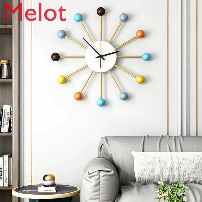 Household Clock Wall Clock Living Room Creative Trendy Nordic Mute Modern Simple Clock Wall-Mounted Watch living room decor
Household Clock Wall Clock Living Room Creative Trendy Nordic Mute Modern Simple Clock Wall-Mounted Watch living room decor