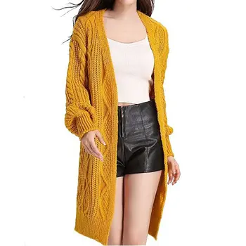 Plus Size Women Autumn Loose Long Sweater Cardigan Winter Knitted Sweaters Female Coat Lantern Sleeve Open Stitch Jumper
Plus Size Women Autumn Loose Long Sweater Cardigan Winter Knitted Sweaters Female Coat Lantern Sleeve Open Stitch Jumper