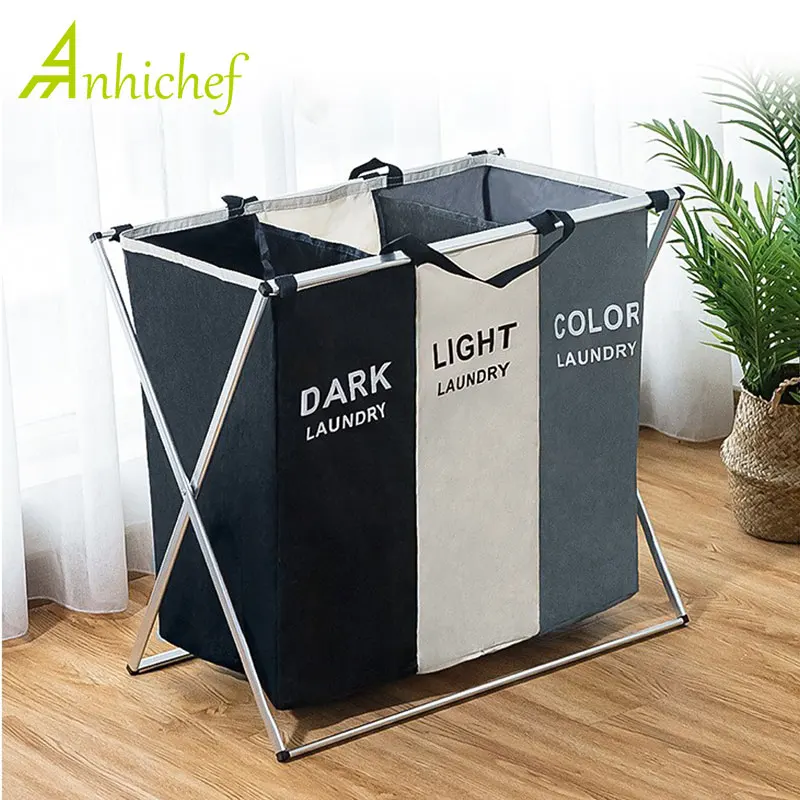 Foldable Laundry Basket Organizer For Dirty Clothes Laundry Hamper large sorter Two Or Three Grids Collapsible Folding Basket
Foldable Laundry Basket Organizer For Dirty Clothes Laundry Hamper large sorter Two Or Three Grids Collapsible Folding Basket