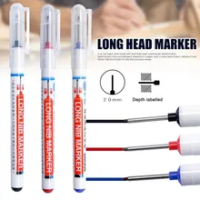 3PCS Long Head Markers Pen Carpenter Deep Hole Pencil Water Resistant Building Drawing Multi-purpose Construction Woodworking
3PCS Long Head Markers Pen Carpenter Deep Hole Pencil Water Resistant Building Drawing Multi-purpose Construction Woodworking