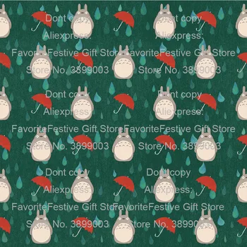 Totoro Anime Cartoon Printed Cotton Fabric Studio Ghibli Patchwork kawaii Cloth Making Puppet Garment Tissue baby kids Material
Totoro Anime Cartoon Printed Cotton Fabric Studio Ghibli Patchwork kawaii Cloth Making Puppet Garment Tissue baby kids Material