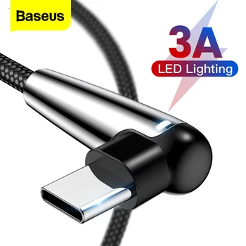 Baseus USB Type C Cable 90 Degree USB-C Charger Fast Charging USBC Type-c Cable For Samsung S10 S9 S8 Oneplus 6t 6 Xiaomi mi 9 8
Baseus USB Type C Cable 90 Degree USB-C Charger Fast Charging USBC Type-c Cable For Samsung S10 S9 S8 Oneplus 6t 6 Xiaomi mi 9 8