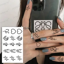 2PCS Waterproof Temporary Tattoo Sticker Body Makeup Flame Finger Tattoos Smiley Black Square Rose Flower Art Flash Fake Tattoos
2PCS Waterproof Temporary Tattoo Sticker Body Makeup Flame Finger Tattoos Smiley Black Square Rose Flower Art Flash Fake Tattoos