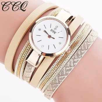 CCQ Brand Leather Bracelet Watches Casual Luxury Women Dress Wristwatches Quartz Clock Relogio Feminino
CCQ Brand Leather Bracelet Watches Casual Luxury Women Dress Wristwatches Quartz Clock Relogio Feminino