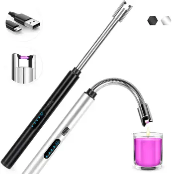 Smart USB Arc Lighter with Touch Sensor LED Real-Time Battery Capacity Windproof for Candle Fireworks Fireplace Barbecue
Smart USB Arc Lighter with Touch Sensor LED Real-Time Battery Capacity Windproof for Candle Fireworks Fireplace Barbecue
