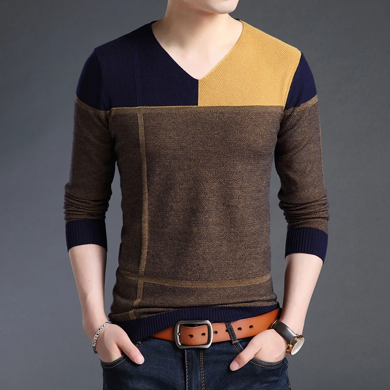 Male Spring Autumn Long Sleeve Thin Knitted sweater Men V-neck Color matching sweaters
Male Spring Autumn Long Sleeve Thin Knitted sweater Men V-neck Color matching sweaters
