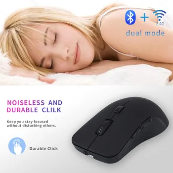 2.4G Wireless Bluetooth Dual Mode Gaming Mouse Backlit 1600DPI Computer Table Ergonomic Silent For PC Laptop Accessories
2.4G Wireless Bluetooth Dual Mode Gaming Mouse Backlit 1600DPI Computer Table Ergonomic Silent For PC Laptop Accessories