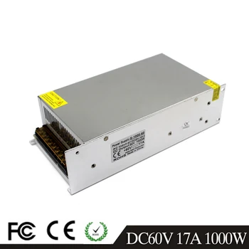 Professional Switching Power Supply Transformer Ac 110 220V To Dc 60V 17A 1000W for CNC Stepper Motors CCTV Led Lamp 3D Printer
Professional Switching Power Supply Transformer Ac 110 220V To Dc 60V 17A 1000W for CNC Stepper Motors CCTV Led Lamp 3D Printer