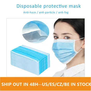 50pcs/pack Non Woven Disposable Face Mask 4 Layer Earloop Activated Carbon Anti-Dust Face Masks Dropshipping
50pcs/pack Non Woven Disposable Face Mask 4 Layer Earloop Activated Carbon Anti-Dust Face Masks Dropshipping
