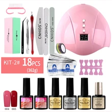14/18pcs Nail Gel Polish Starter Set 36w Uv Nail Lamp(optional) Base Top Nail Trimming Coat Cuticle Pusher All-in-one Kit Set
14/18pcs Nail Gel Polish Starter Set 36w Uv Nail Lamp(optional) Base Top Nail Trimming Coat Cuticle Pusher All-in-one Kit Set